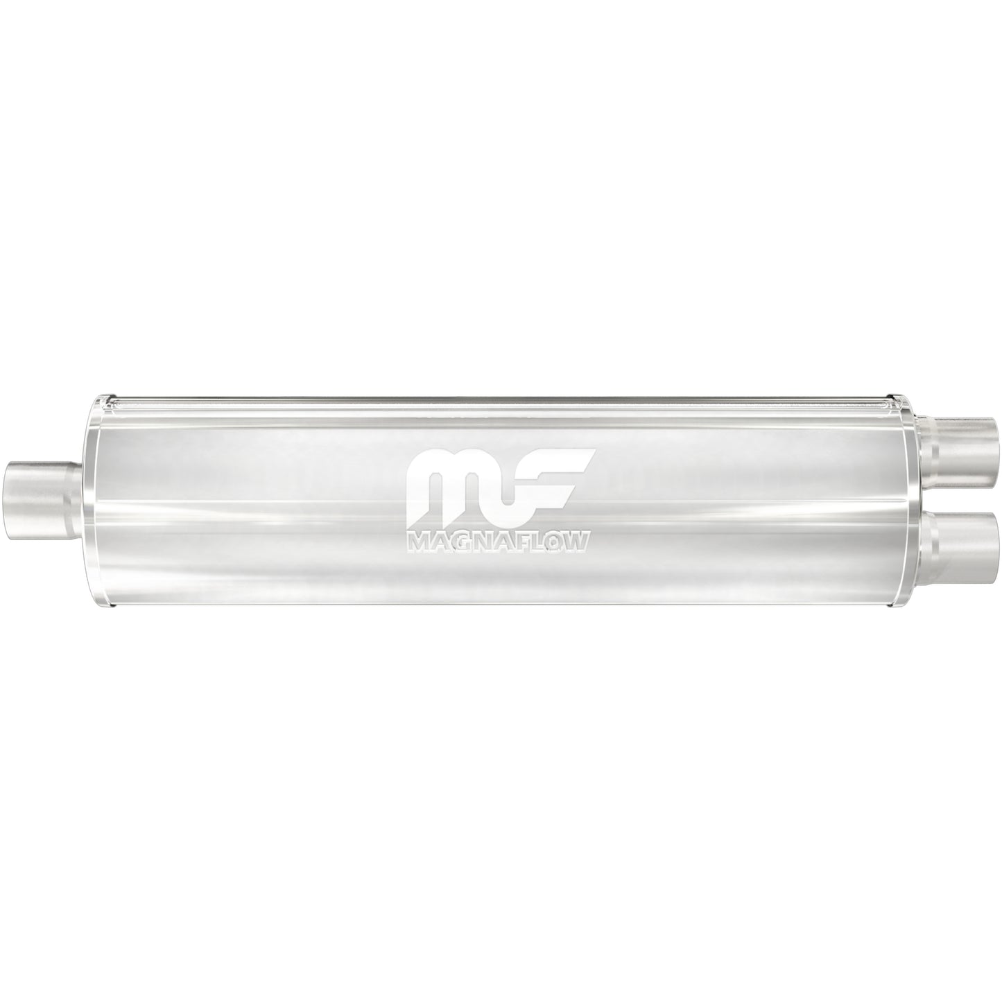 Straight-Through Performance Muffler; 2.5/2.25in. Center/Dual; 7x27x7 Body