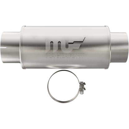 Straight-Through Performance Muffler; 5in. Center/Center; 7x14x7 Body