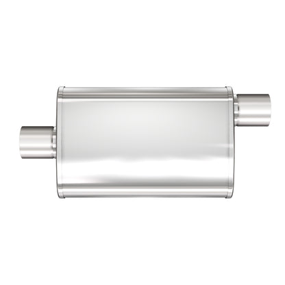 Multi-Chamber Performance Muffler; 2.25in. Offset/Center; 4x14x9 Body