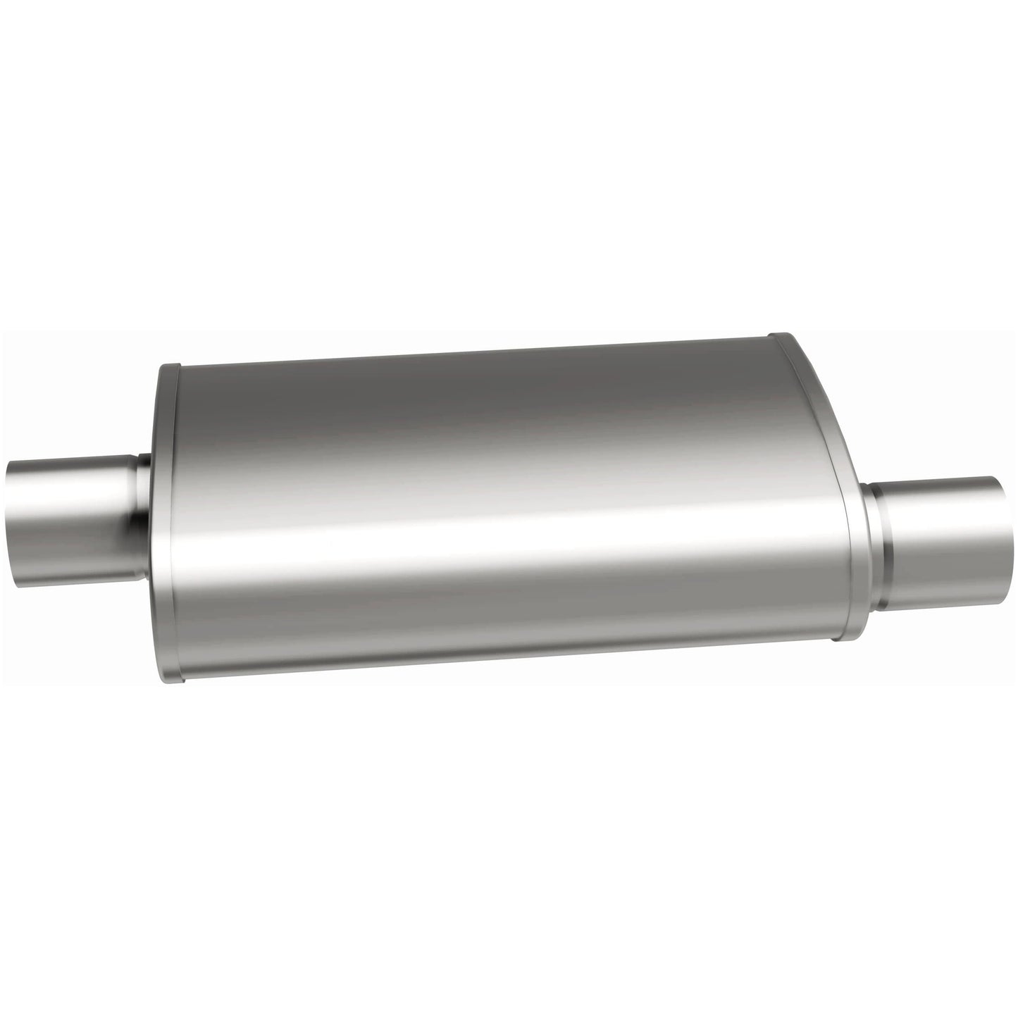 Multi-Chamber Performance Muffler; 2.5in. Offset/Center; 4x14x9 Body