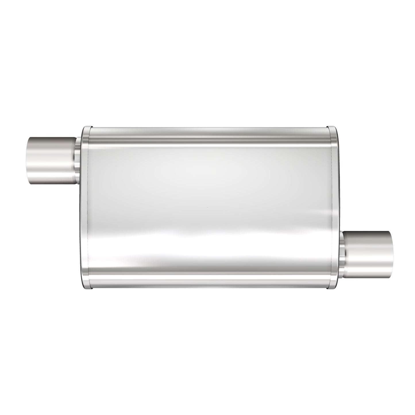 Multi-Chamber Performance Muffler; 2in. Offset/Offset; 4x14x9 Body