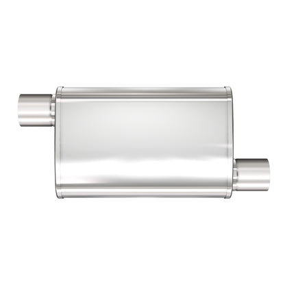 Multi-Chamber Performance Muffler; 3in. Offset/Offset; 4x14x9 Body
