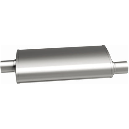 Multi-Chamber Performance Muffler; 2.5in. Offset/Center; 4x18x9 Body