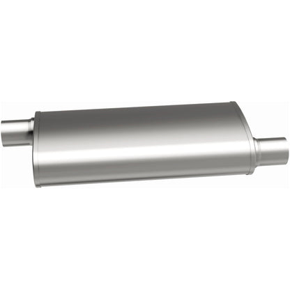 Multi-Chamber Performance Muffler; 2.5in. Offset/Offset; 4x18x9 Body