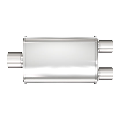 Multi-Chamber Performance Muffler; 3/2.5in. Center/Dual; 4x14x9 Body