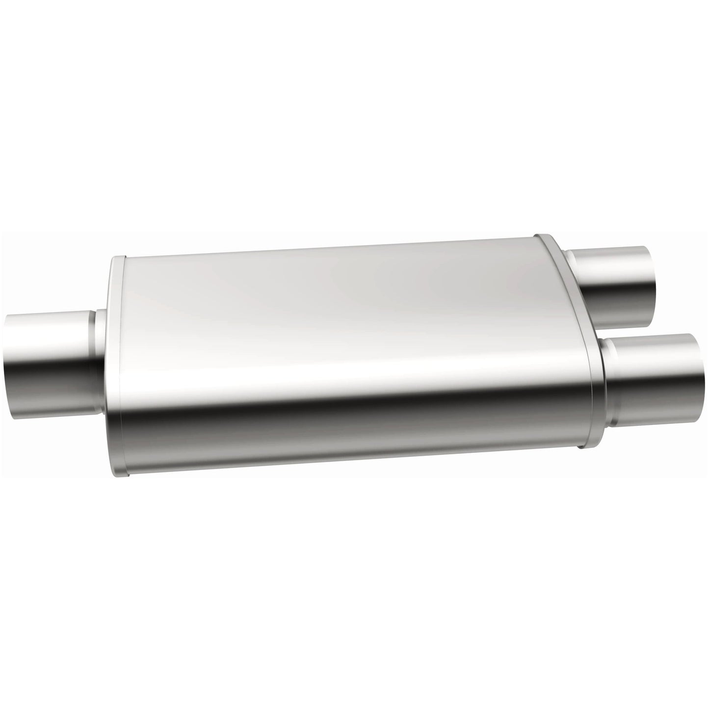 Multi-Chamber Performance Muffler; 3/2.5in. Center/Dual; 4x14x9 Body