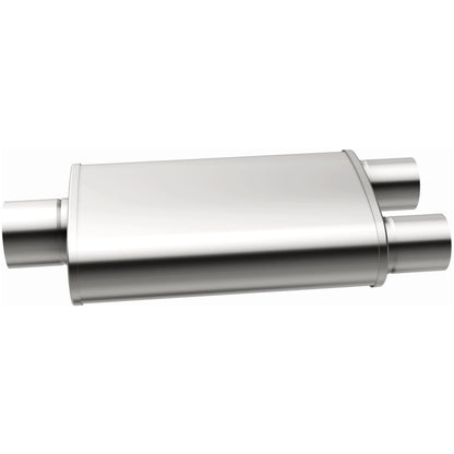 Multi-Chamber Performance Muffler; 3/2.5in. Center/Dual; 4x14x9 Body