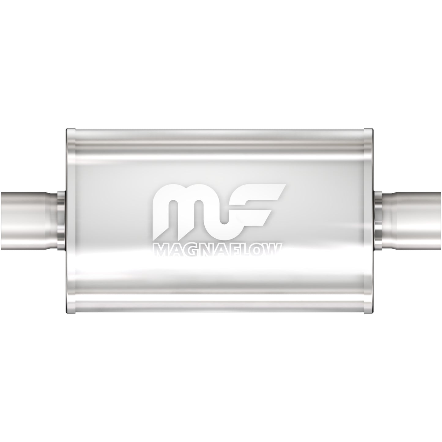 Straight-Through Performance Muffler; 3.5in. Center/Center; 5x14x8 Body