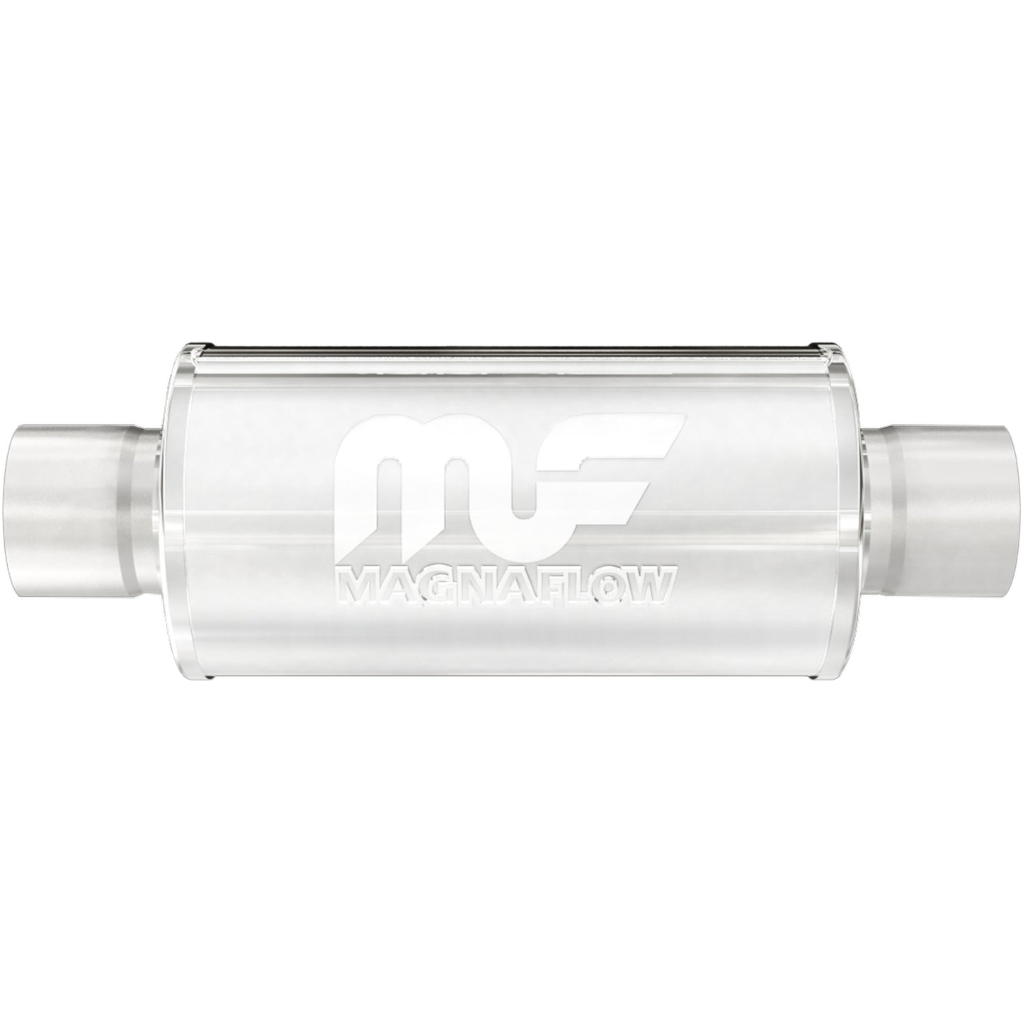 Straight-Through Performance Muffler; 2.5in. Center/Center; 6x6x6 Body