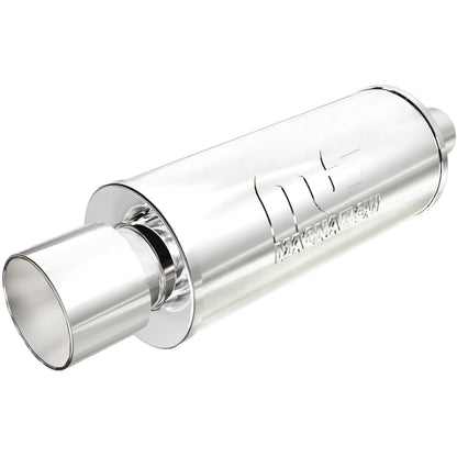 Straight-Through Performance Muffler; 2.25/4in. Center/Center; 6x14x6 Body