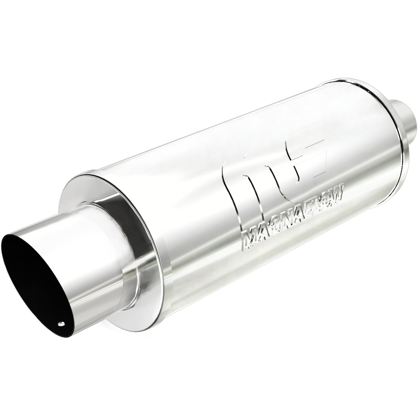 Straight-Through Performance Muffler; 2.25/4in. Center/Center; 6x14x6 Body