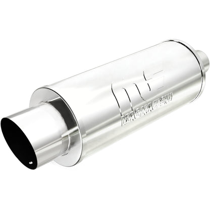 Straight-Through Performance Muffler; 2.25/4in. Center/Center; 6x14x6 Body