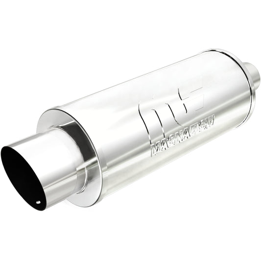 Straight-Through Performance Muffler; 2.25/4in. Center/Center; 6x14x6 Body