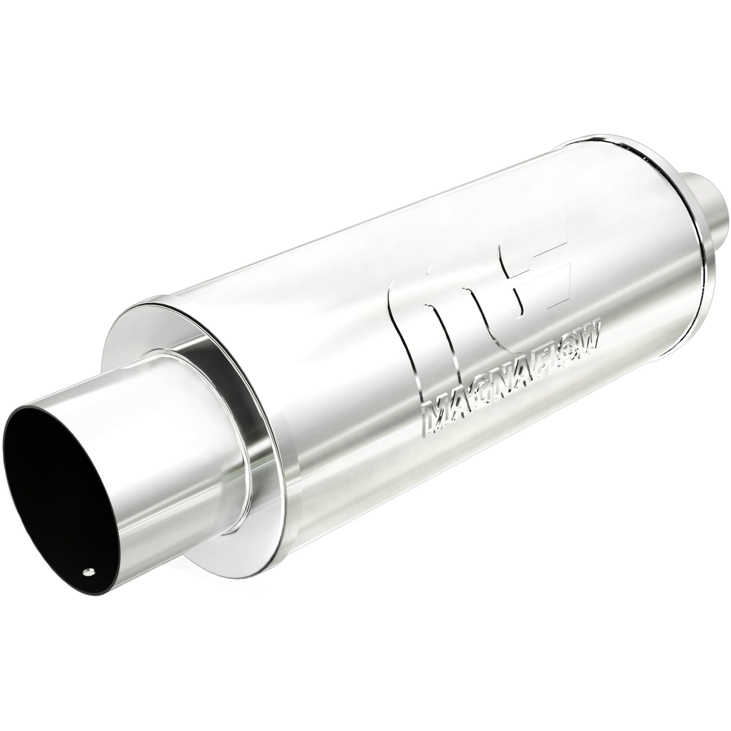 Straight-Through Performance Muffler; 2.25/4in. Center/Center; 6x14x6 Body