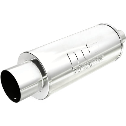 Straight-Through Performance Muffler; 2.25/4in. Center/Center; 6x14x6 Body