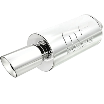 Straight-Through Performance Muffler; 2.25/4in. Center/Center; 7x14x7 Body