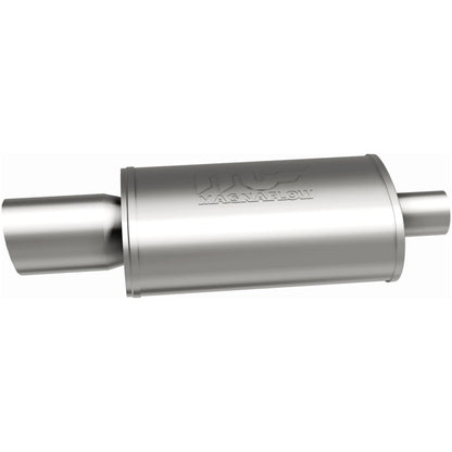 Straight-Through Performance Muffler; 2.25/4in. Center/Center; 5x14x8 Body