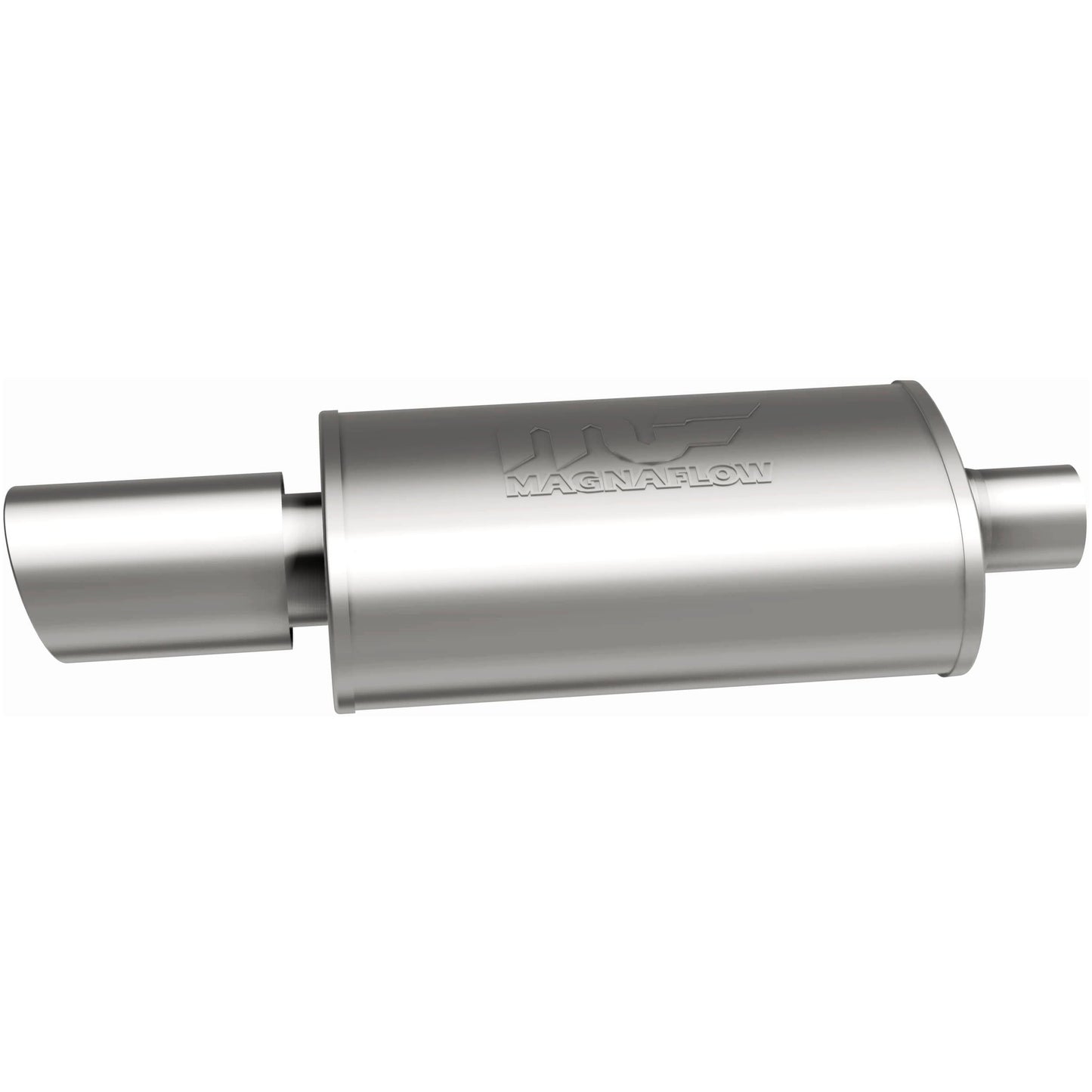 Straight-Through Performance Muffler; 2.25/4in. Center/Center; 5x14x8 Body