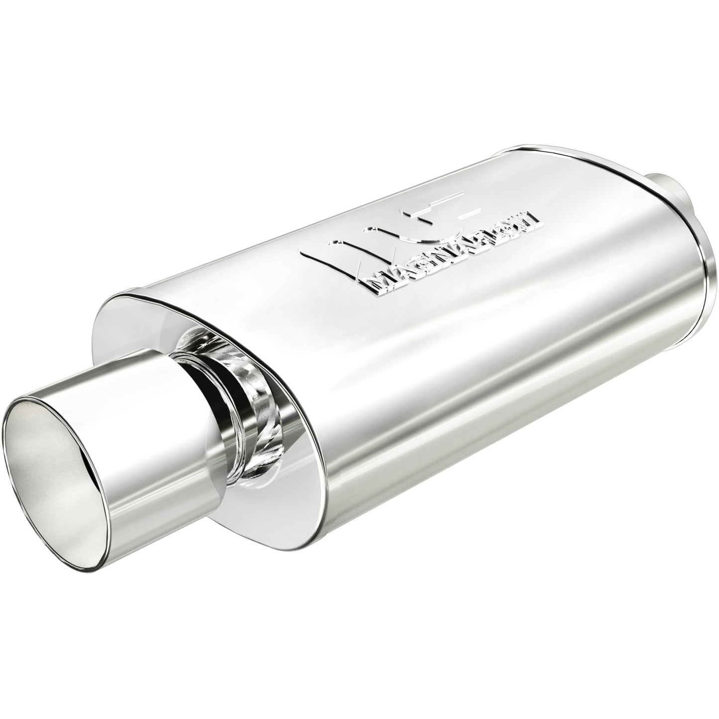 Straight-Through Performance Muffler; 2.25/4in. Center/Center; 5x14x8 Body