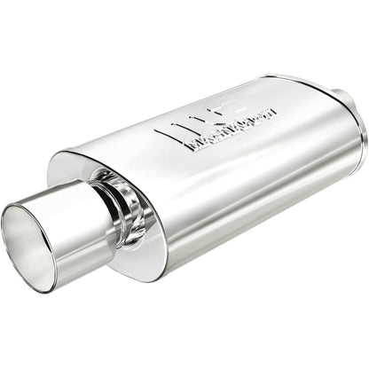 Straight-Through Performance Muffler; 2.25/4in. Center/Center; 5x14x8 Body