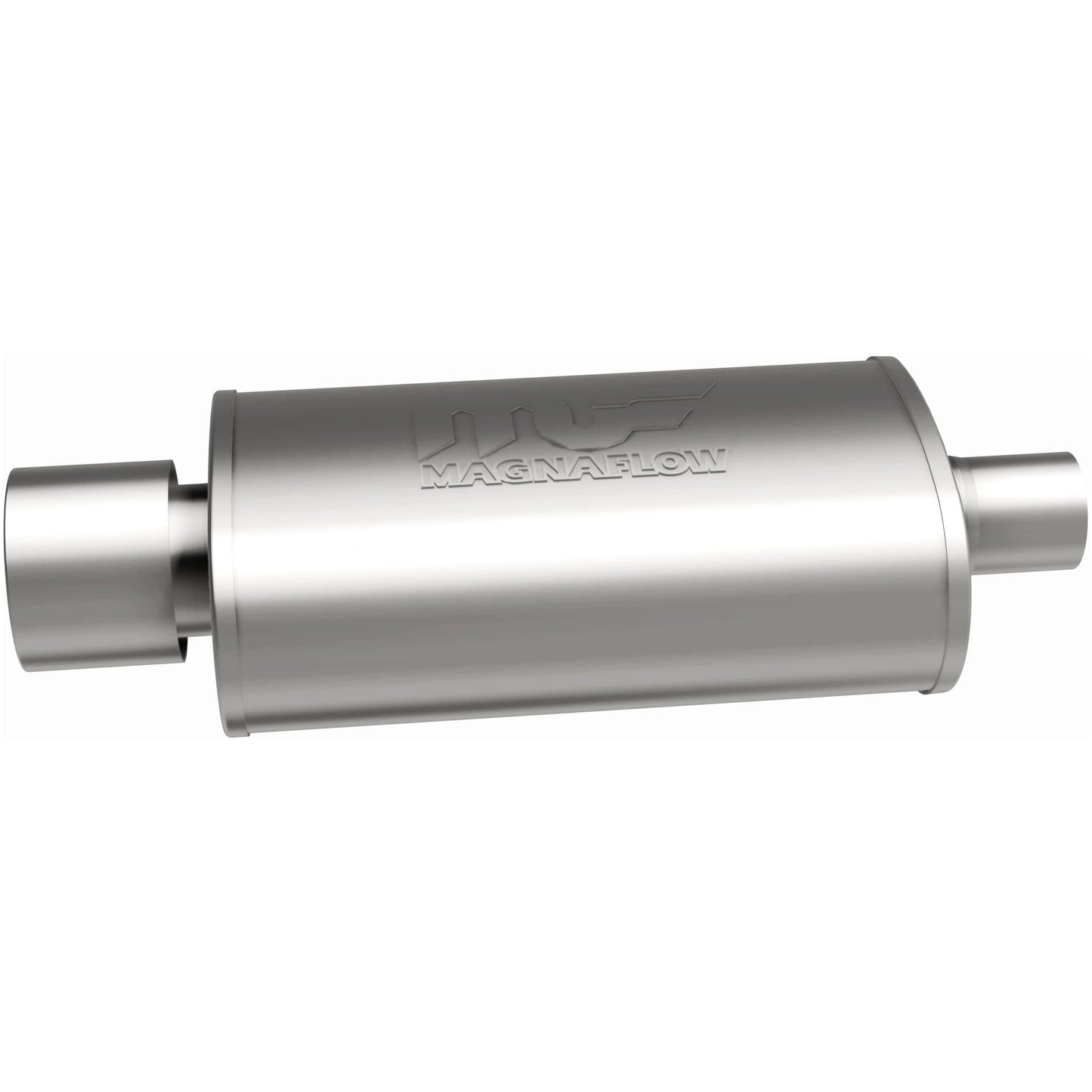 Straight-Through Performance Muffler; 2.25/4in. Center/Center; 5x14x8 Body