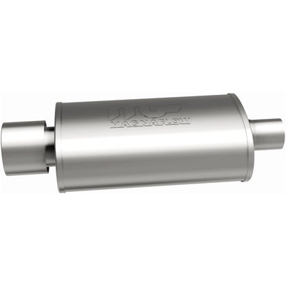 Straight-Through Performance Muffler; 2.25/4in. Center/Center; 5x14x8 Body
