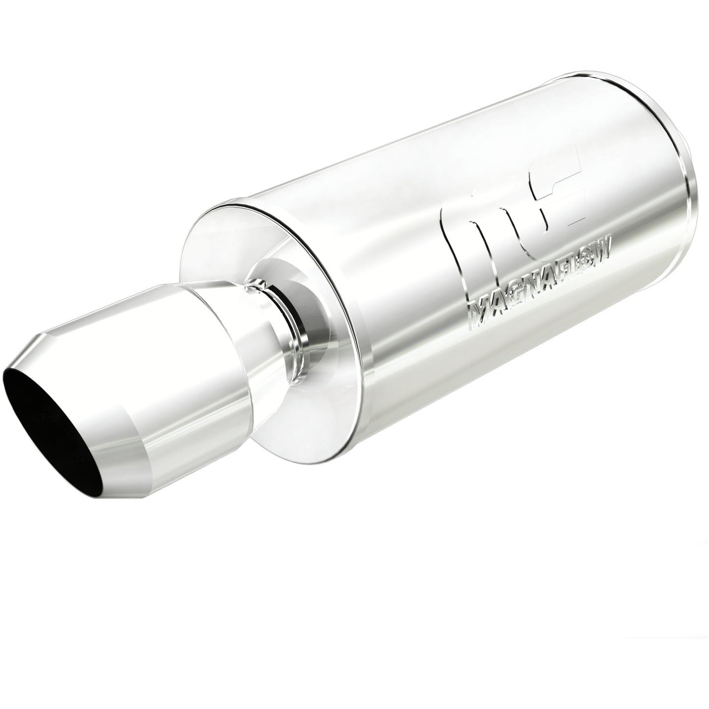 Straight-Through Performance Muffler; 2.25/4.5in. Center/Center; 7x14x7 Body