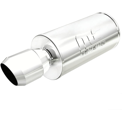 Straight-Through Performance Muffler; 2.25/4.5in. Center/Center; 7x14x7 Body