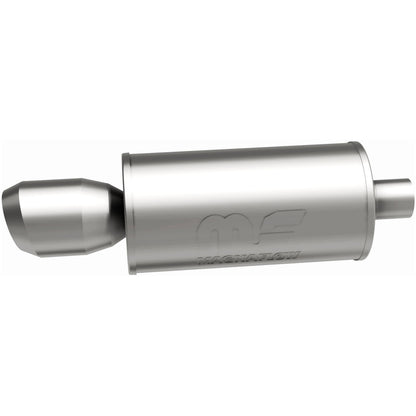 Straight-Through Performance Muffler; 2.25/4.5in. Center/Center; 7x14x7 Body