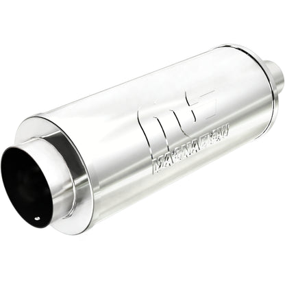 Straight-Through Performance Muffler; 2.25/4in. Center/Center; 6x14x6 Body