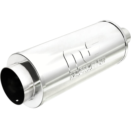 Straight-Through Performance Muffler; 2.25/4in. Center/Center; 6x14x6 Body