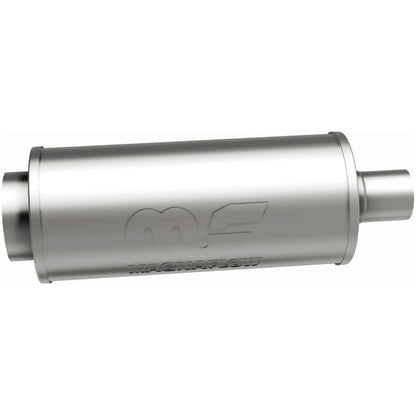 Straight-Through Performance Muffler; 2.25/4in. Center/Center; 6x14x6 Body