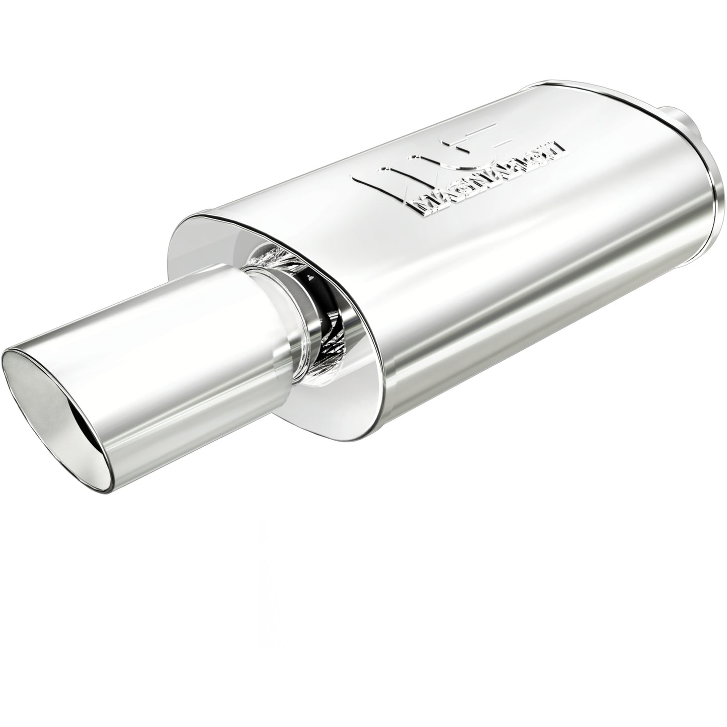 Straight-Through Performance Muffler; 2.25/4in. Center/Center; 5x14x8 Body