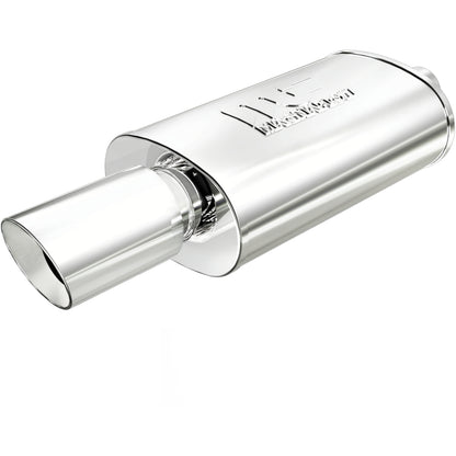 Straight-Through Performance Muffler; 2.25/4in. Center/Center; 5x14x8 Body