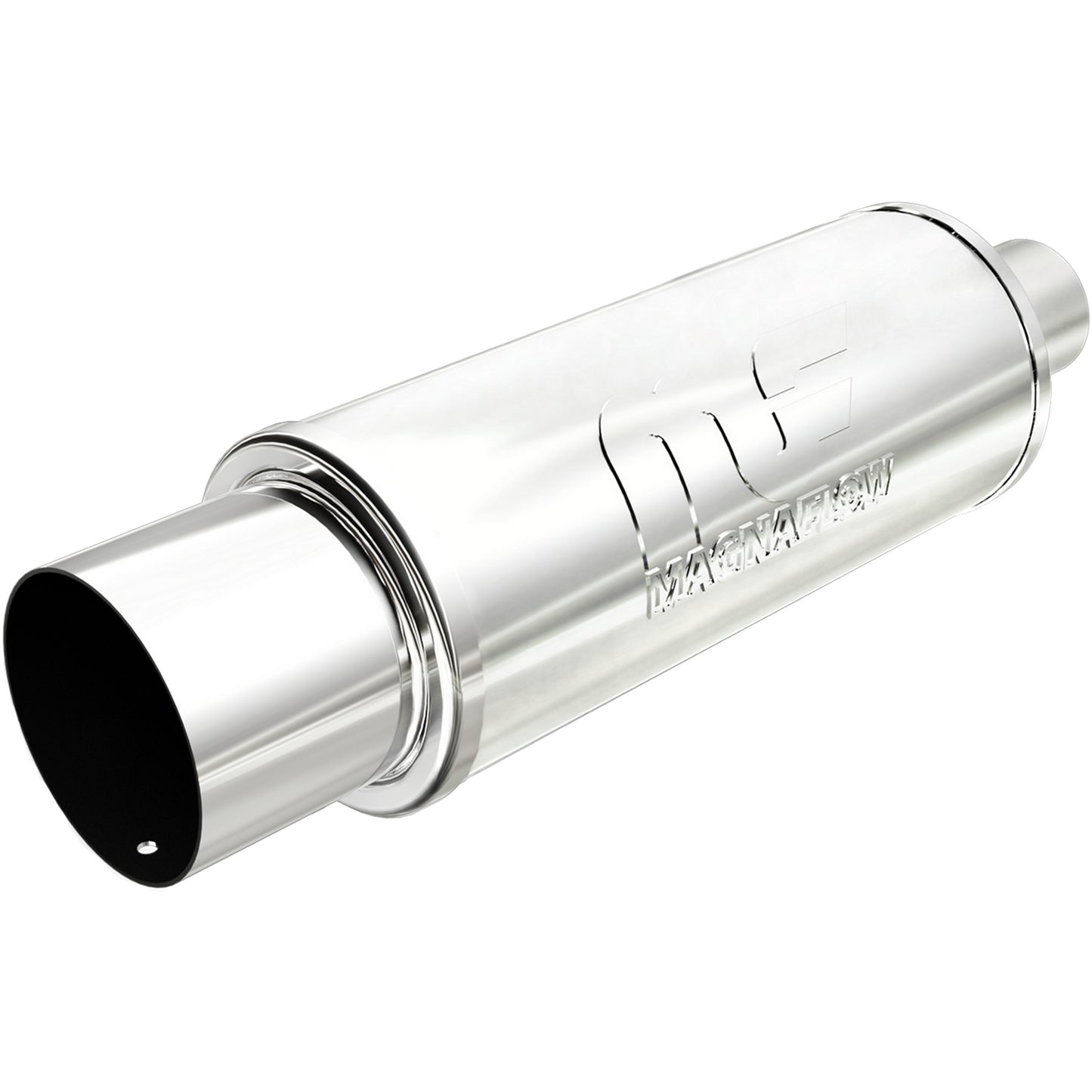 Straight-Through Performance Muffler; 2.25/4in. Center/Center; 5x14x5 Body
