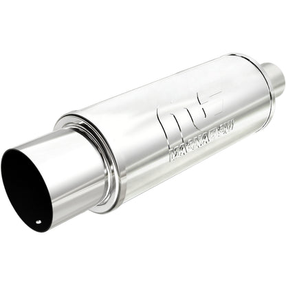 Straight-Through Performance Muffler; 2.25/4in. Center/Center; 5x14x5 Body