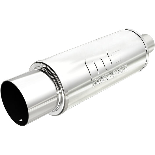 Straight-Through Performance Muffler; 2.25/4in. Center/Center; 5x14x5 Body