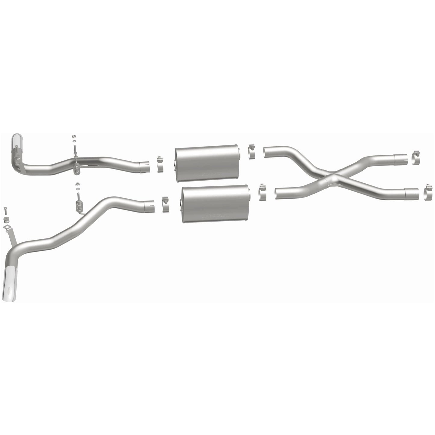Street Series Stainless Crossmember-Back System