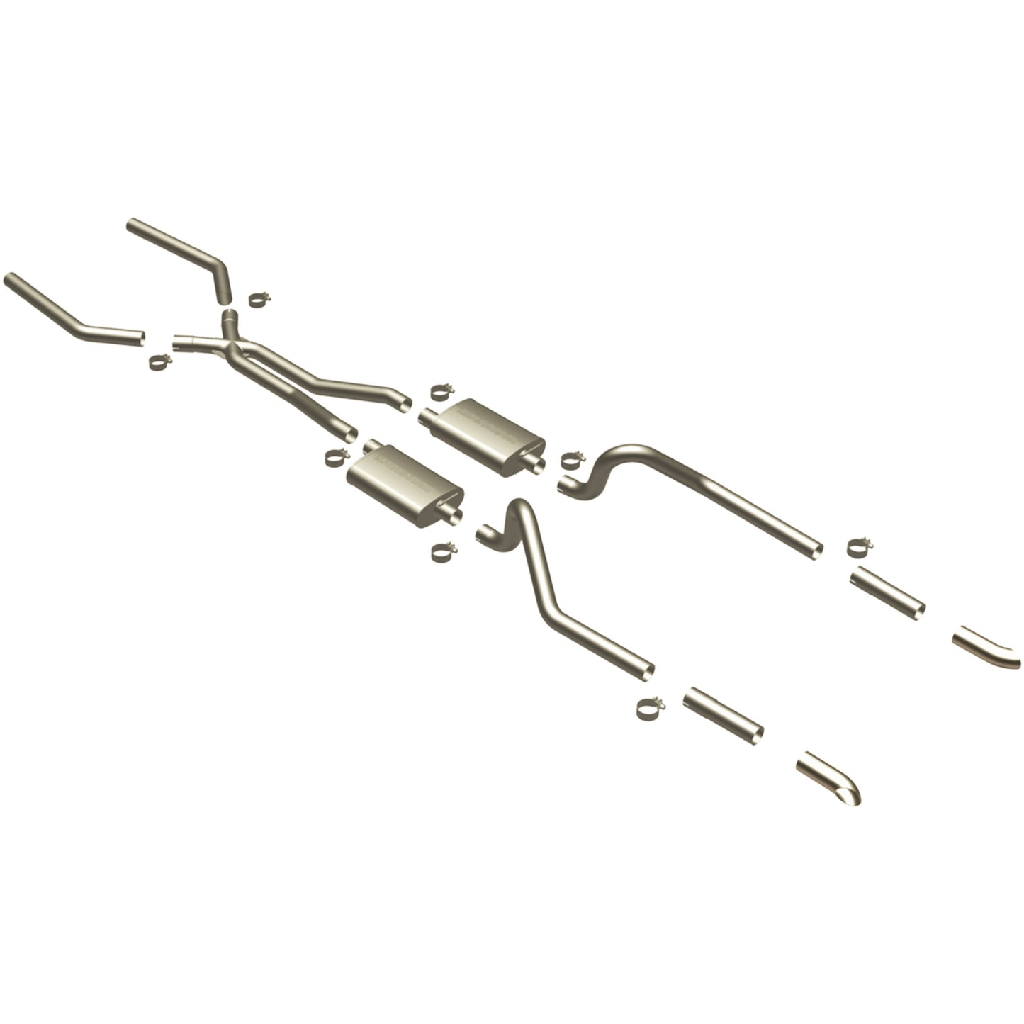 Street Series Stainless Crossmember-Back System
