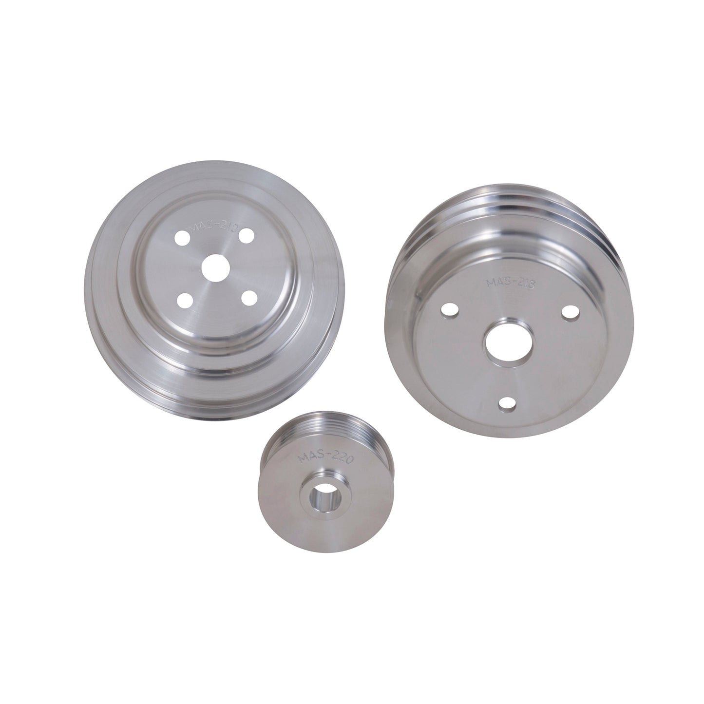 BBK GM 5.0/5.7 F-BODY/GM TRUCK 3 PC UNDER DRIVE PULLEY KIT (ALUMINUM)