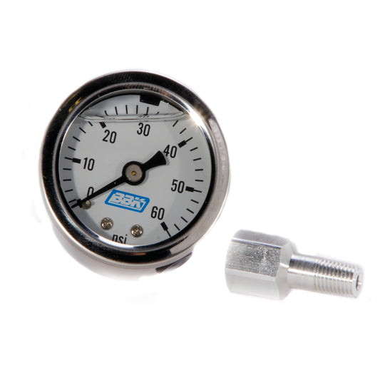 BBK MUSTANG 5.0 FUEL PRESSURE GAUGE & ADAPTER 0-60 PSI