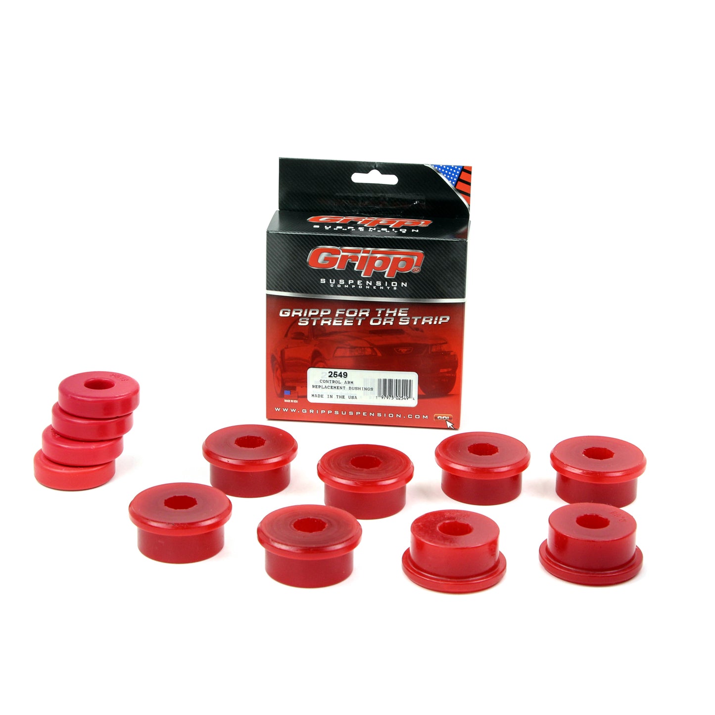 BBK REPLACEMENT REAR BBK LOWER CONTROL ARM BUSHINGS RED POLYURETHANE