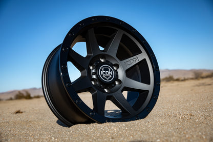 ICON Alloys Rebound Double Black 18 X 9 / 5 X 150 25mm Offset 6" BS