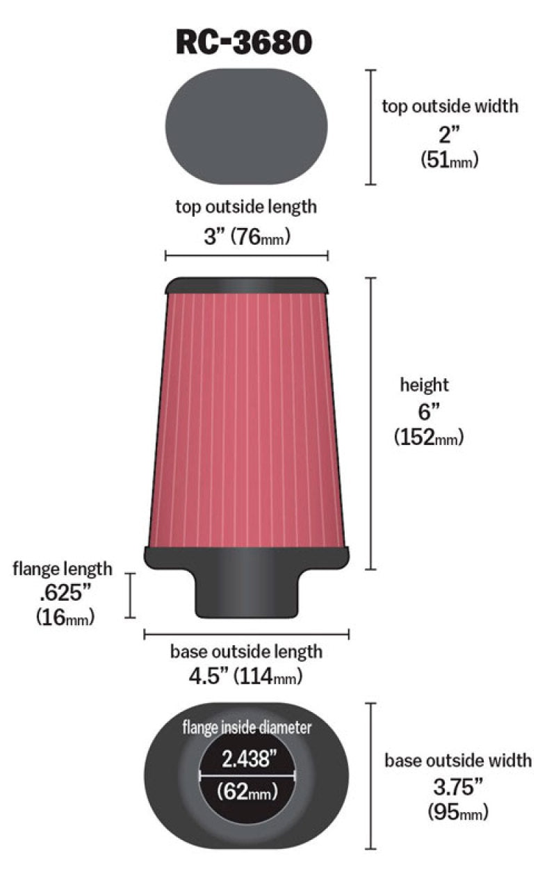 KN Universal Air Filter