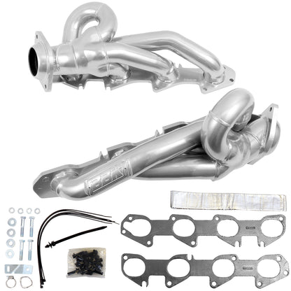 2019-2024 DODGE RAM TRUCK 5.7L 1-3/4 SHORTY HEADERS (POLISHED SILVER CERAMIC)