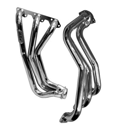 BBK 2007-2011 JEEP WRANGLER 3.8L 1-5/8 LONG TUBE HEADERS W/CATS Y PIPE (CHROME)