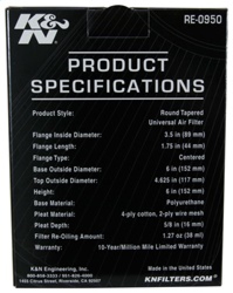 KN Universal Air Filter