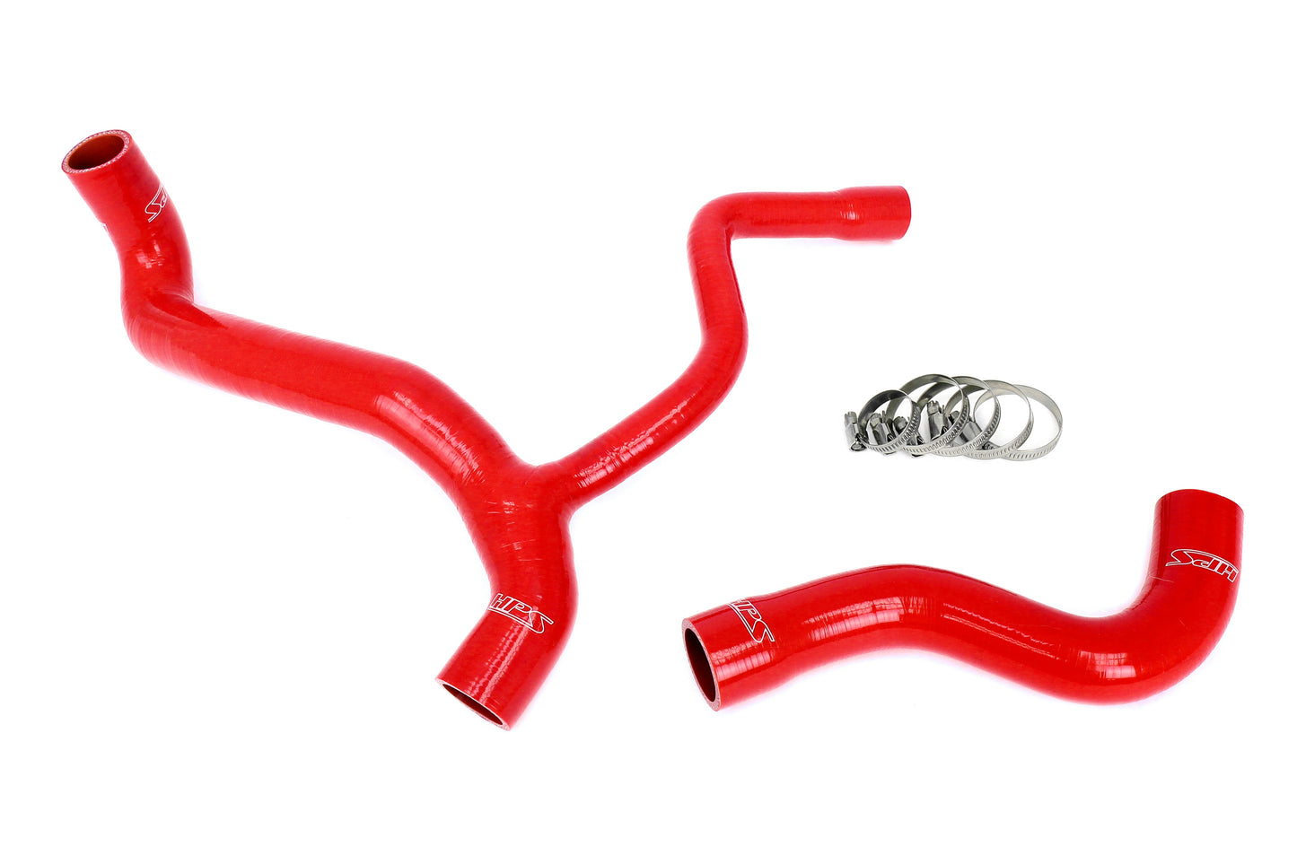 High Temp 3-ply Reinforced Silicone  Replaces OEM Rubber Radiator Coolant Hoses.