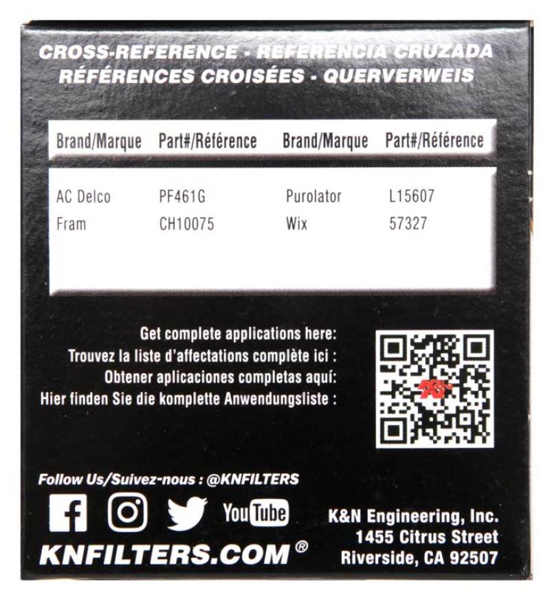 KN Premium Wrench-Off Oil Filt