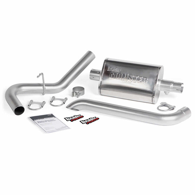 Banks Power Turndown Single Exit Monster Exhaust System Jeep Cherokee 4.0L1987-2001-C-Dub Tech